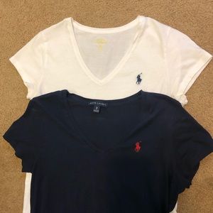 Ralph Lauren Navy V Necks